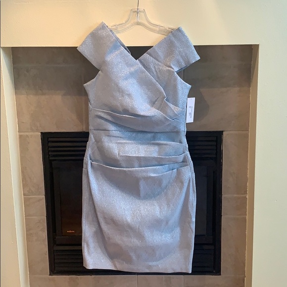 Gorgeous ice blue Teri Jon dress - Picture 3 of 9